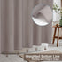 AooHome Stall Size 36x72 Inch Shower Curtain Liner, Half Size Solid Shower Curtain with Hooks, Weighted Hem, Waterproof, Chocolate...