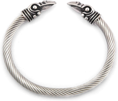 Bavipower Vikings Raven Crow Bracelet Raven Jewelry Cosplay Viking Arm Rings Bracelet for Men Women, Cool Norse Pagan Jewelry...
