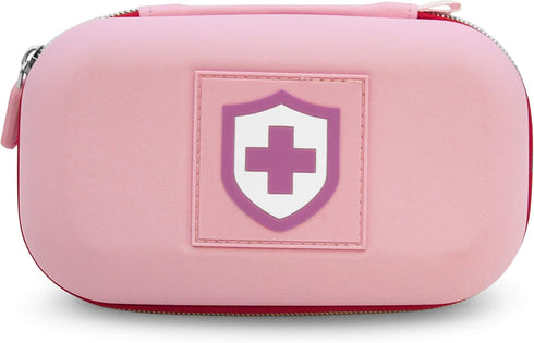 CASEMATIX Pink Compact Insulated Asthma Inhaler Travel Bag Case Compatible with Chamber Inhaler Spacer, Masks and More - Does Not Fit Spacers Long...