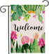 Spring Cactus Welcome Garden Flag 12.5×18 Inch Small Vertical Double Sided Seasonal Outdoor Décor for Yard Flag...
