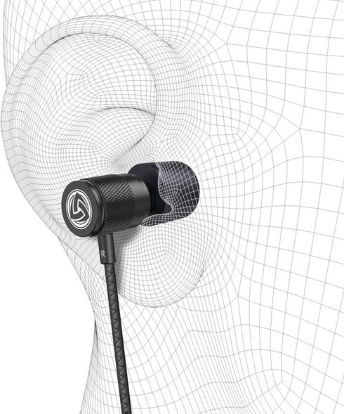 LUDOS Ultra Wired Earbuds in-Ear Headphones, 5 Years Warranty, Earphones with Microphone, Noise Isolating Ear Buds, Memory Foam for iPhone, Samsun...