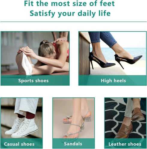 12-Piece Metatarsal Foot Pads for Pain Relief - 0.3 Inch Thick, Ball of Foot Cushions for Women and Men, Forefoot and Sole Support, Metatarsalgia ...