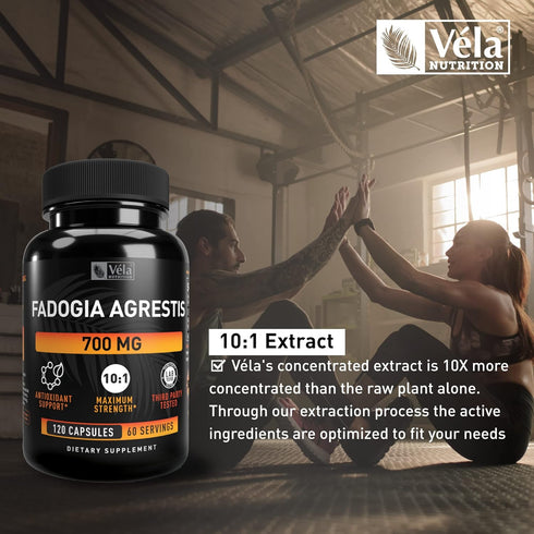 Fadogia Agrestis 700mg - 120 Count | Non-GMO & 3rd Party Tested Powerful Antioxidant Support Supplement...