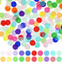 RYKOMO 10000 Pieces 1 Inch Tissue Paper Confetti Round, Multicolor Tissue Paper Confetti Circles Rainbow Confetti Tissue Paper Circles for Arts Cr...