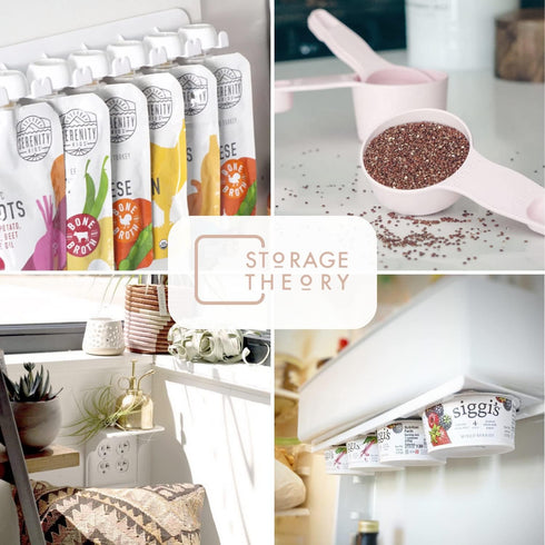 Storage Theory Power Perch Horizontal Outlet Shelf – Space Saving Bathroom Shelving for Electric Toothbrush, Echo Dot Holder – Router Stand, Smart...