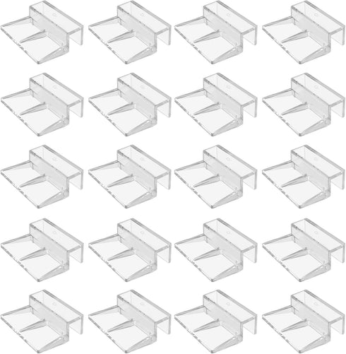 20 PCS 6mm Acrylic Aquarium Cover Clip, Clear Fish Tank Glass Cover Clip Support Holder Universal Lid Clips for Rimless Aquariums...