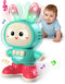 Crawling Rabbit Baby Toy Gifts, Infant Tummy Time Toys, Cute Dancing Walking Moving Babies Sensory Induction Rabbit with Light Up Music for 0-6 6-...