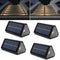 LED Solar Step Fence Lights Outdoor Stair Lights,Waterproof IP68 4 Pack Solar Deck Lights for Solar Decoration Lights for Yard, Patio, Garden, Wal...