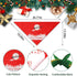 2 Pack Christmas Dog Cat Bandanas Christmas Pet Triangle Scarf Reversible Polyester Bibs Kerchief Saliva Towel for Small Medium Large Pets Bandana...