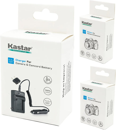 Kastar 2X Battery + Charger for Casio NP-40 & Casio Exilim EX-Z1000 EX-Z1050 EX-Z1080 EX-Z1200 EX-Z200 EX-Z30 EX-Z300 EX-Z40 EX-Z450 EX-Z50 EX-Z50...