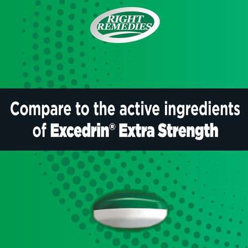 Extra Strength Headache Relief Geltabs with Acetaminophen, Aspirin (NSAID) & Caffeine, Value Pack (200 Geltabs), Muscle Aches, Back & Body Pain Re...