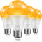 L LOHAS LED Sleep aid Amber Light Bulbs, Blue Light Blocking, A19 9W(60 Watt Equivalent) Dim Light Bulbs, 1800K Warm Light Bulb, E26 Base, 4 Pack...