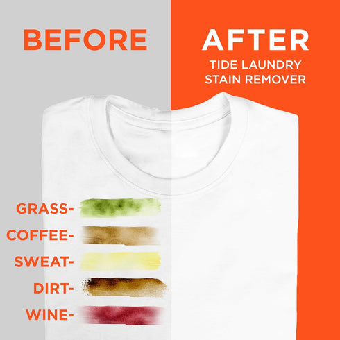 Tide Laundry Stain Remover with Oxi, Rescue Clothes, Upholstery, Carpet and more from Tough Stains, Enzyme Stain Remover, Travel Essential Spray, ...