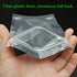 100 Pack Resealable Mylar Bags- 4 x 6 Inch Flat Zip lock Bags Food Storage Packaging Pouch Clear Silver Aluminum Foil Bags...