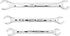 K Tool International 44003 SAE Flare Nut Wrench Set for Garages, Repair Shops and DIY, Heat-treated, Chrome Vanadium Steel, Polished, Includes 3/8...