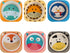 ZEAYEA 6 Pack Bamboo Kids Bowls, 10 Oz Durable Cartoon Bowls for Children, BPA Free Cute Snacks Bowls, Square Dinner Tableware for Serving Soup, C...
