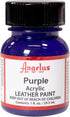 Angelus Acrylic Leather Paint for Shoes, Sneakers, Leather, Canvas, Furniture, and More - 1 fl oz, Purple...