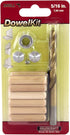 Milescraft 5338 Dowel Kit 5/16in - Includes Brad Point Drill Bit, Fluted Wooden Dowel Pins With Chamfered Ends (12pcs), 2 Dowel Tenon Centers, and...