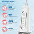 Water Dental flosser Cordless for Teeth Cleaning Mode Oral irrigator 300ML Braces, rechargeble Portable IPX7 Waterproof, White...
