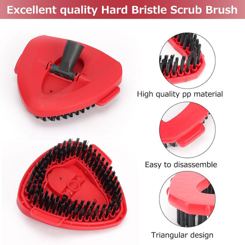 Spin Mop Replace Head Scrub Brush & Base, Scrubber Mop Brush Head Replacement for O Ceda EasyWring 1 Tank System, Hard Bristle Cleaning Brush for ...