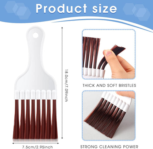 Boao 3 Pieces Air Conditioner Condenser Fin Cleaning Brush, Stainless Steel Air Conditioner Fin Cleaner, Refrigerator Coil Cleaning Whisk Brush (C...