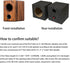 Speaker Cabinet Port Tubes for PA/DJ Speaker Cabinets Subwoofer Bass Reflex Tube Bass Box Vent, 2" Diameter, 1" Length - 2Pack...