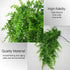 Fake Fern Artificial Hanging Ferns Outdoor Faux Hanging Greenery Plant Indoor UV Resistant Plastic Plants for Wall, Wedding Party, Holiday Decor-2...