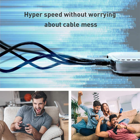 Network Cable, Shielded Ethernet Cable, Cat8 10ft 2pack Cable, Gold Plated RJ45 Connectors, 26AWG Cat8 Network Cable, Weatherproof 40Gbps 2000Mhz ...