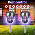 Solar Bug Zapper Outdoor Mosquito Zapper Mosquito Killer Lamp for Patio Backyard Garden Pathway Insect Mosquito Repellent Purple and White Light (...