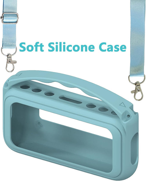 Silicone Cover Case for Soundcore Motion 300 Wireless Hi-Res Portable Speaker, Protective Holder Skin for Motion 300 Speaker Case Accessories (Blu...