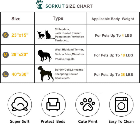 1 Pack 3 Puppy Blankets Super Soft Warm Sleep Mat Love Print Blanket Fluffy Fleece Pet Blanket Flannel Throw Dog Blankets for Small Dogs Puppy Dog...
