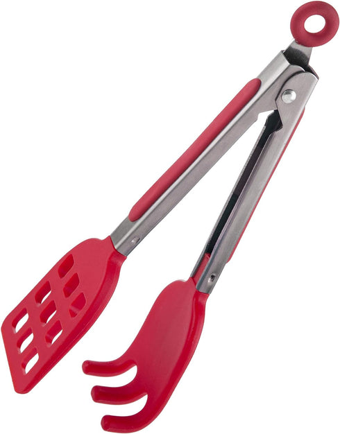 Mini Easy-Grip Waffle Tongs Holder, Non-Slip Handle,Red (1pc Waffle tongs)...