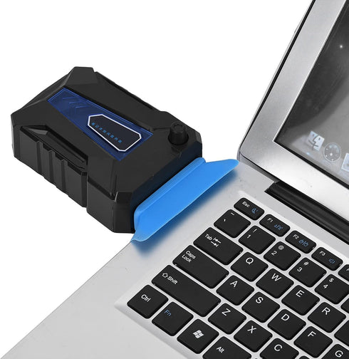 Laptop Cooler, Portable Slim 5V Mini Air Extracting Adjustable Quiet USB Powered Laptop Notebook Cooler Cooling Fan Compatible for Most Laptops Di...