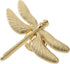 4PCS Dragonfly Knobs Handles Unique Dragonfly Shape Decorative Handles with Mounting Screws Furniture Hardware Accessories for Cabinet Wardrobe Dr...