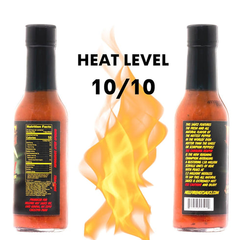 Hellfire Fear This! Award Winning Carolina Reaper Hot Sauce, 148ml...