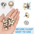 80Pcs Women Shirt Brooch Buttons Cover up Button Pin Safety Brooch Buttons 10 Style No-Sew Replacement for Clothing Dress Sweater Shoes Hats Decor...