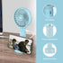 Mini Handheld Fan Battery Operated Small Personal Portable Fan Speed Adjustable USB Rechargeable Fan Powerful Fan for Indoor Outdoor Travelling (B...