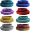 Colorful 16 Yards Ribbon Elastics Glitter Metallic Fold Over Elastic Stretch FOE Elastics Hair Ties Headbands for Baby Girls Hair Bow, 5/8" 15mm, ...