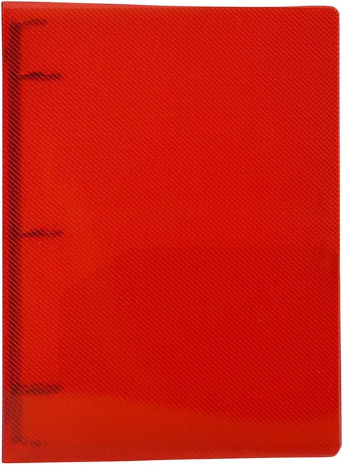 JAM PAPER Plastic 1 inch Mini Binder - Red 3 Ring Binder - Sold Individually...