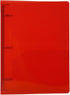 JAM PAPER Plastic 1 inch Mini Binder - Red 3 Ring Binder - Sold Individually...