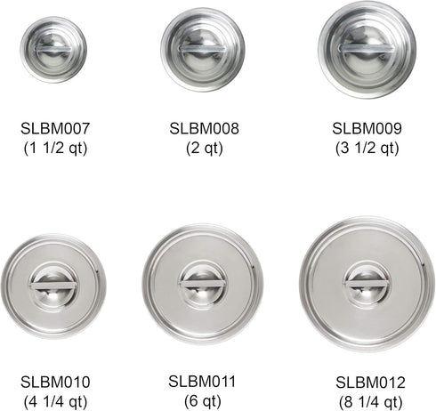 Excellante 2-Quart Stainless Steel Bain Marie Cover...