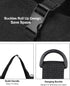 Roll Up Tool Bag, 16OZ Canvas Wrench Roll Up Pouch Multi-Purpose Tool Roll Organize, 5 Zippered Tool Pockets (Black)...