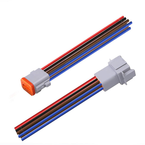 Deutsch DT 8 Pin Connector,DT Automotive Waterproof Electrical Connector 8 Way Male Female Plug Wiring Harness,with 16 AWG Cable Wire,for Car,Truc...