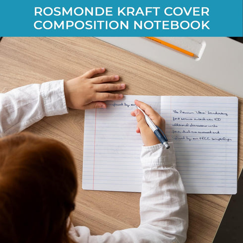 12 Pack Kraft Journals Bulk, 8 x 5.7, Extra Pages - 120 Pages (60 Sheets), Wide Ruled, No Bleed Thick Paper, Small Composition Notebook for School...