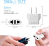Unidapt US Plug Adapter, European to USA Travel Plug Adapter, Europe to America, Mexico, Japan, Canada Power Outlet Adapters Wall Plugs, Type A 4-...