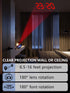 Projection Alarm Clock - 2024 New Projection Clock with 180° Rotatable Projector for Bedroom Ceiling - Clear LED Display, USB Charger Automatic Li...