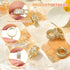 LiQunSweet 5Pcs Ring Brass Micro Pave Cubic Zirconia Hanger Links Bail Beads Dangle Hanger Beads for DIY Jewelry Making Supplies - 10x7.5mm(Golden...