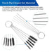 4 PCS Torch Tip Cleaner Set, Welding Torch Tip Cleaner with Drill Bit Torch Tip Cleaner Set for Carbon Carburetor Jet Cleaner with 10 Cleaning Nee...