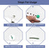 200 Pieces Paper Fasteners Brads, Multi Color Mini Brads Round Fasteners with 200 Pieces Silver Washers and Single Hole Metal Punch Pliers, Metal ...