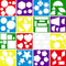 16 Pieces Geometric Shapes Stencils Template Set for Kids Children Simple Painting Stencils Colorful Drawing Templates Art Painting Templates for ...